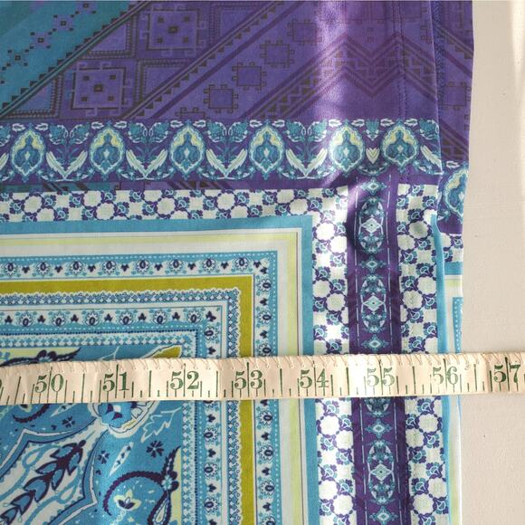 One World Blue Micro Jersey Maxi Dress 1X Boho Crochet Hippie Beach Mermaid  NEW - mordernwear.com